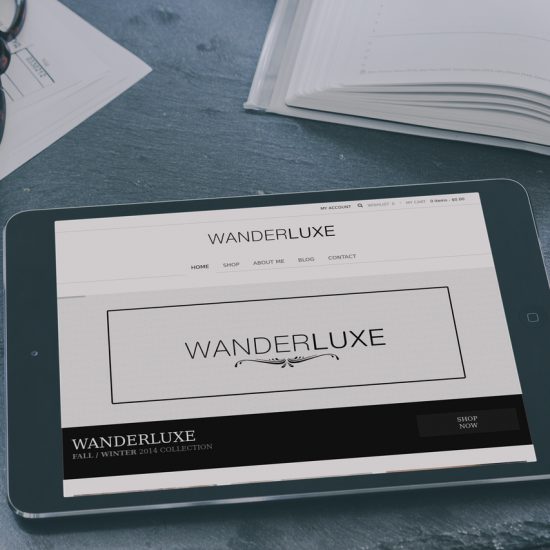 Wander Luxe Website Tablet