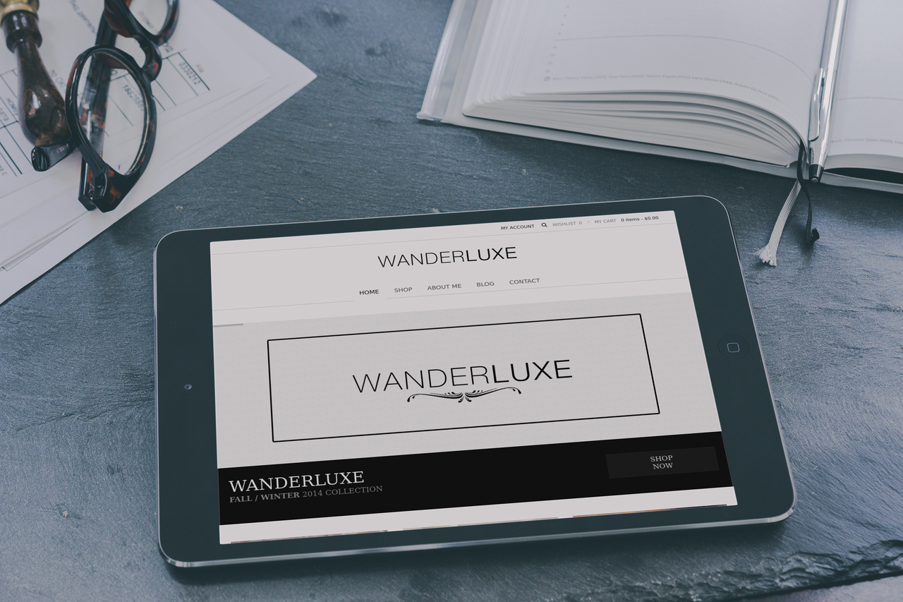 Wander Luxe Website Tablet